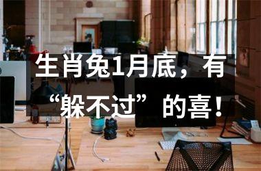 生肖兔1月底，有“躲不过”的喜！