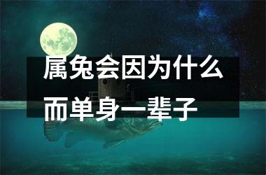 <h3>属兔会因为什么而单身一辈子