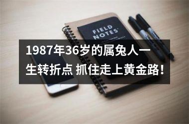 1987年36岁的属兔人一生转折点 抓住走上黄金路！