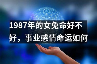 1987年的女兔命好不好，事业感情命运如何