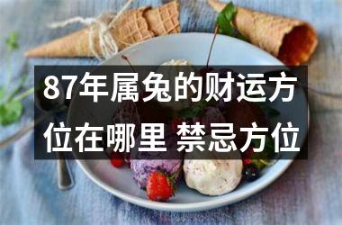 87年属兔的财运方位在哪里 禁忌方位