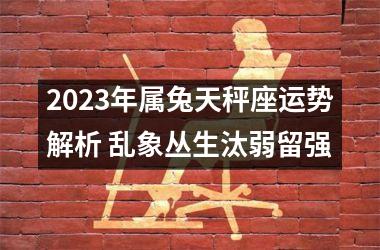 2025年属兔天秤座运势解析 乱象丛生汰弱留强