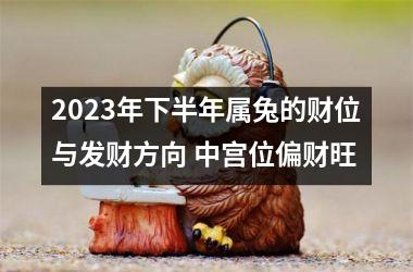 2025年下半年属兔的财位与发财方向 中宫位偏财旺