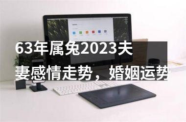 63年属兔2025夫妻感情走势，婚姻运势