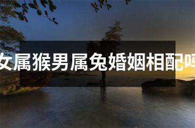 女属猴男属兔婚姻相配吗