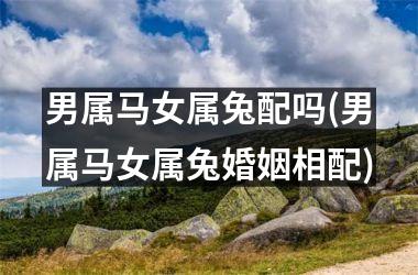 男属马女属兔配吗(男属马女属兔婚姻相配)