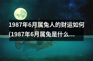 1987年6月属兔人的财运如何(1987年6月属兔是什么命)