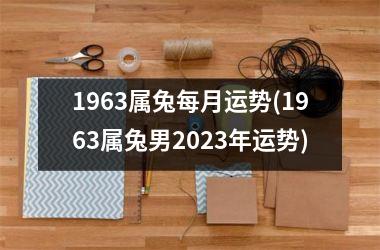 1963属兔每月运势(1963属兔男2025年运势)