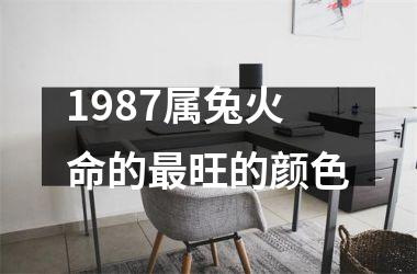 1987属兔火命的最旺的颜色