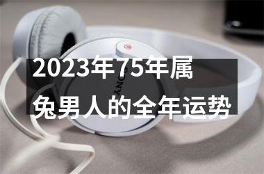 2025年75年属兔男人的全年运势