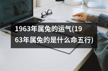 1963年属兔的运气(1963年属兔的是什么命五行)