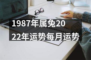 1987年属兔2025年运势每月运势