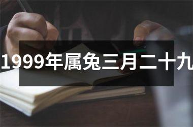 1999年属兔三月二十九