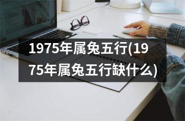 1975年属兔五行(1975年属兔五行缺什么)