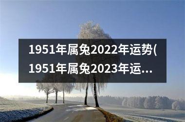 1951年属兔2022年运势(1951年属兔2023年运势完整版)