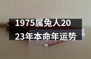 1975属兔人2023年本命年运势