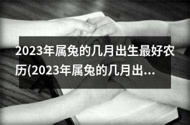 2025年属兔的几月出生最好农历(2025年属兔的几月出生最好命)