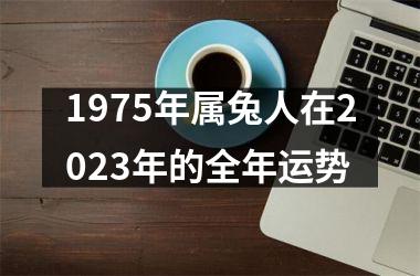 1975年属兔人在2023年的全年运势