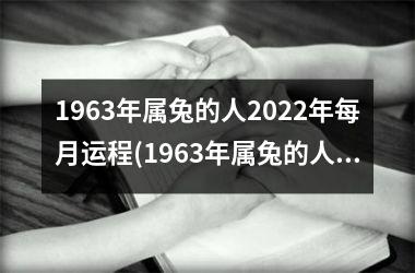 1963年属兔的人2022年每月运程(1963年属兔的人2023年运势)