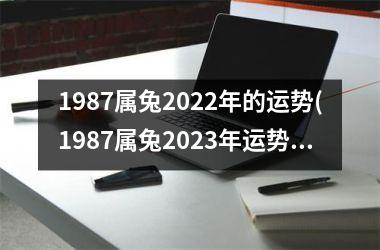 1987属兔2022年的运势(1987属兔2023年运势及运程每月运程)