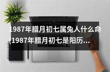 1987年腊月初七属兔人什么命(1987年腊月初七是阳历多少)