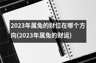 2025年属兔的财位在哪个方向(2025年属兔的财运)