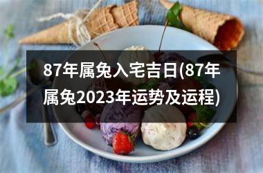 87年属兔入宅吉日(87年属兔2025年运势及运程)