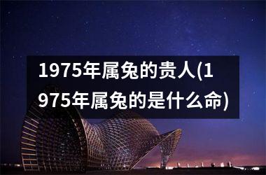 1975年属兔的贵人(1975年属兔的是什么命)