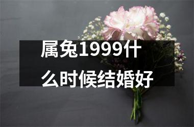 属兔1999什么时候结婚好