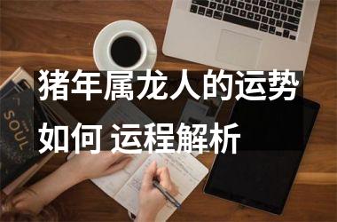 猪年属龙人的运势如何 运程解析