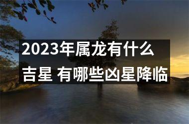 2025年属龙有什么吉星 有哪些凶星降临