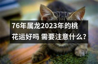 76年属龙2025年的桃花运好吗 需要注意什么？