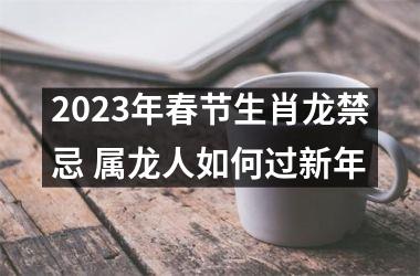 <h3>2025年春节生肖龙禁忌 属龙人如何过新年