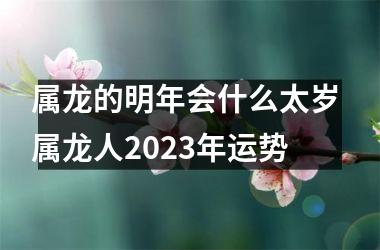属龙的明年会什么太岁 属龙人2025年运势