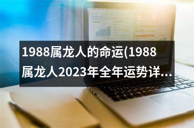 1988属龙人的命运(1988属龙人2025年全年运势详解)