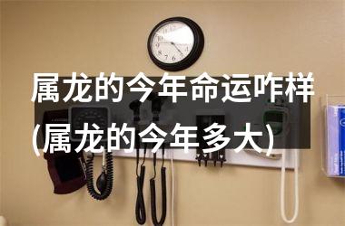 属龙的今年命运咋样(属龙的今年多大)