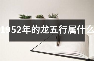 1952年的龙五行属什么