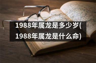 1988年属龙是多少岁(1988年属龙是什么命)