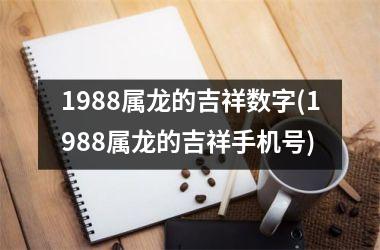 1988属龙的吉祥数字(1988属龙的吉祥手机号)