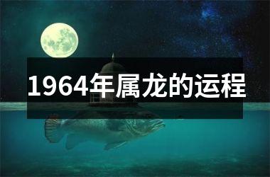 1964年属龙的运程