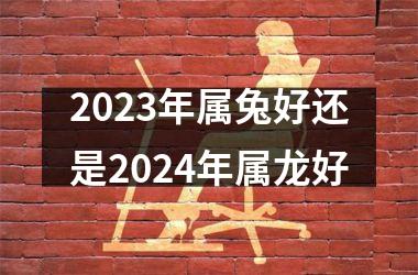 2025年属兔好还是2024年属龙好