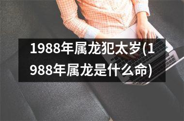 1988年属龙犯太岁(1988年属龙是什么命)