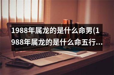 <h3>1988年属龙的是什么命男(1988年属龙的是什么命五行属什么)