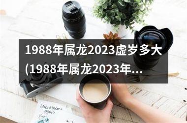 1988年属龙2023虚岁多大(1988年属龙2023年运势及运程)