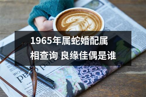 1965年属蛇婚配属相查询良缘佳偶是谁