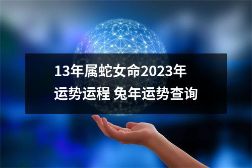13年属蛇女命2025年运势运程兔年运势查询