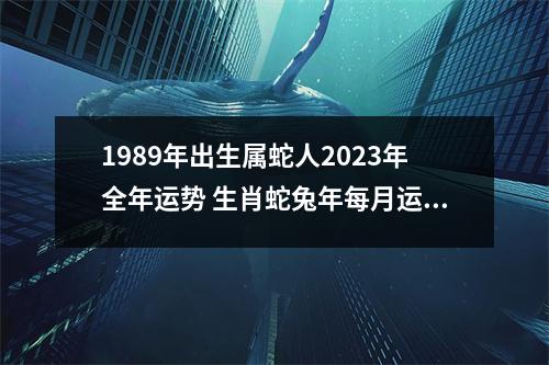 <h3>1989年出生属蛇人2025年全年运势生肖蛇兔年每月运势