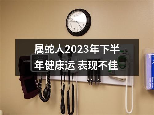 属蛇人2025年下半年健康运表现不佳