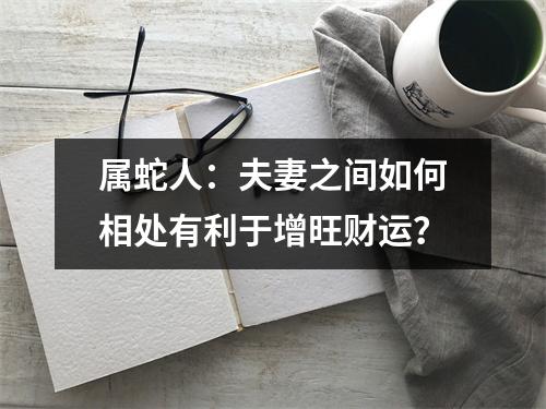 属蛇人：夫妻之间如何相处有利于增旺财运？