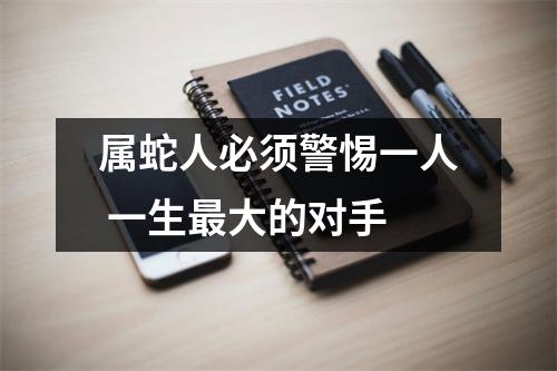 属蛇人必须警惕一人一生大的对手